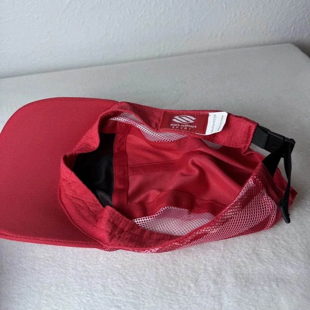 Selkirk Sport Pickleball Hat Cap Pink Adjustable Lightweight Red Pink Strapback